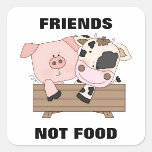 Friends Not Food Stickers