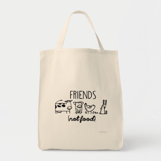 FRIENDS (not food) Tote Bag (Front)