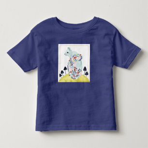 Friends of Clementine Folk Art Squirrel Toddler T-Shirt