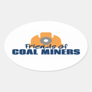 Friends of Coal Miners Oval Sticker