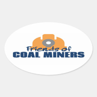 Friends of Coal Miners Oval Sticker