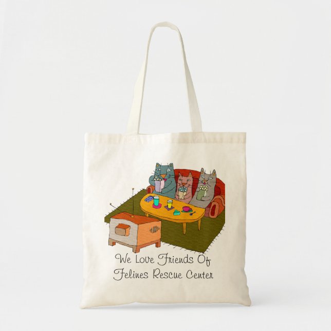 Friends of Felines  Tote Bag (Front)