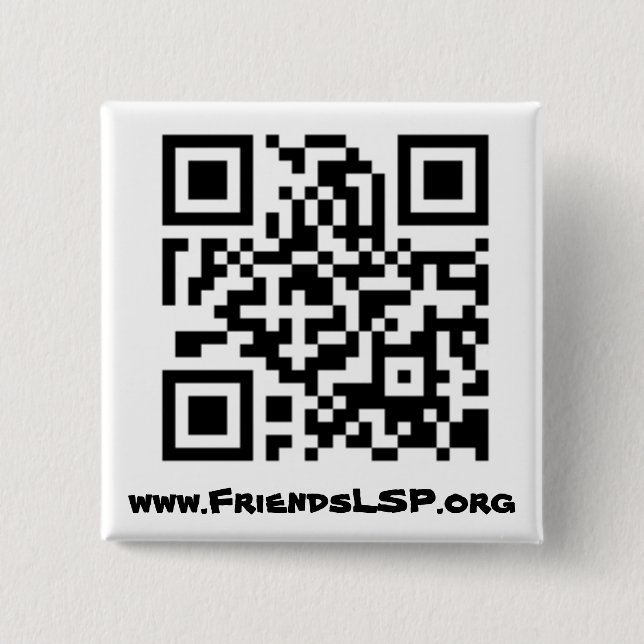 Friends of Lakeshore State Park -- QR Code Button (Front)