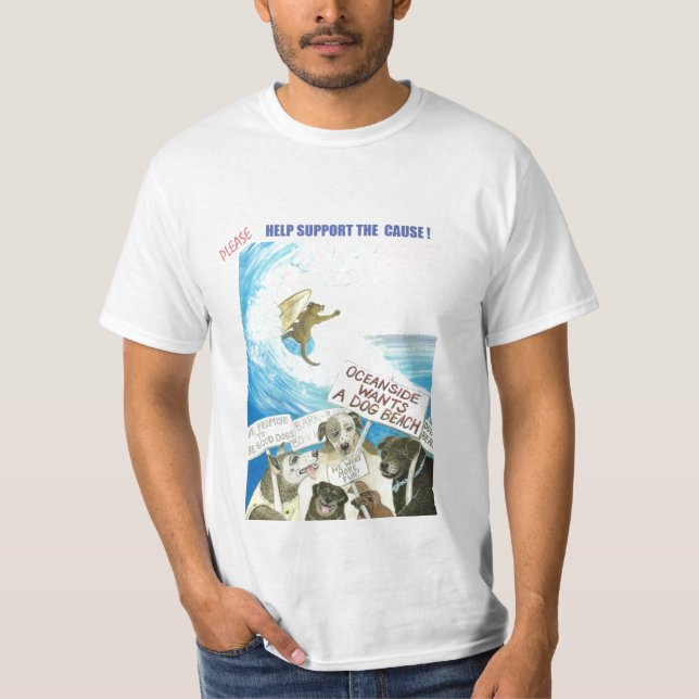Friends of Oceanside Dog Beach T-Shirt (Front)