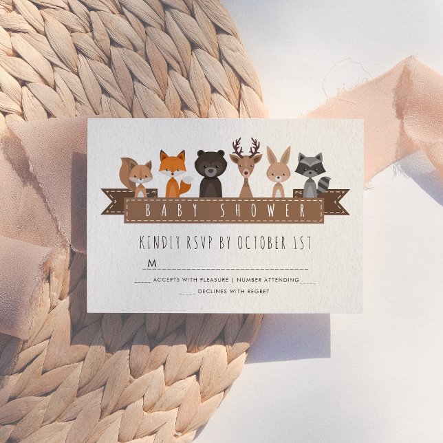 Friends of the Forest Woodland Baby Shower RSVP (Creator Uploaded)