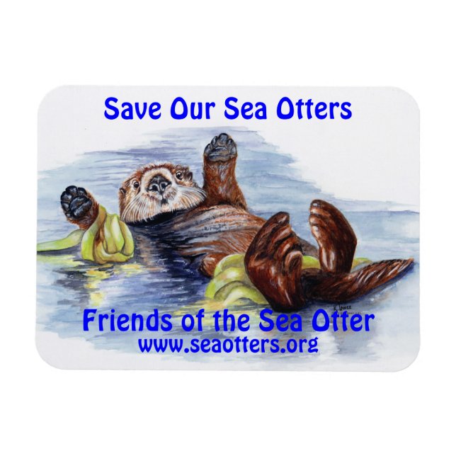 Friends of the Sea Otter Magnet (Horizontal)