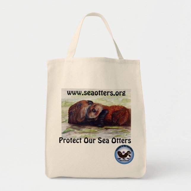 Friends of the Sea Otter Organic Cotton Tote (Front)