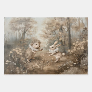 Friends - Oil Painting Style Wrapping Gift Paper