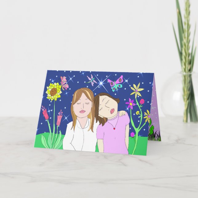 Friends or Sisters Support card (Front)