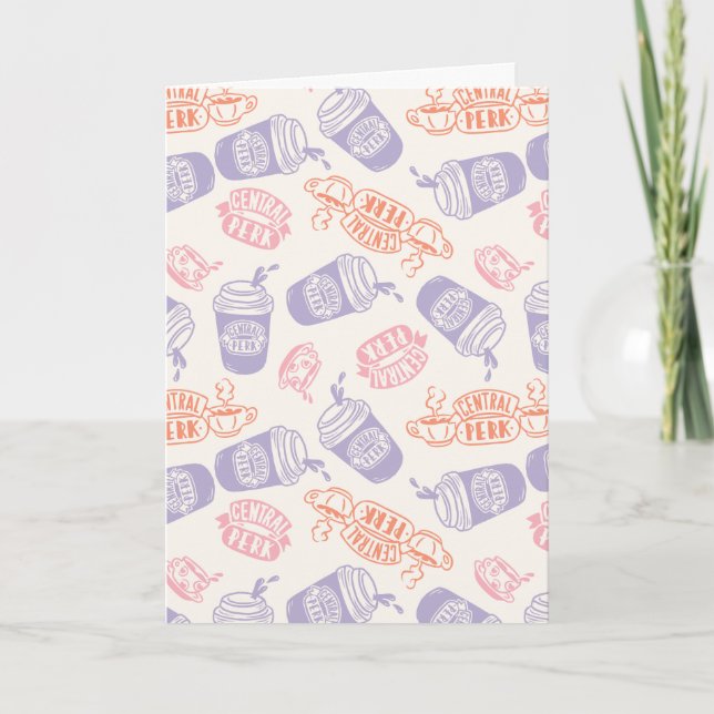 FRIENDS™ | Pastel Central Perk Pattern Card (Front)