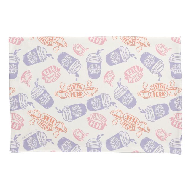 FRIENDS™ | Pastel Central Perk Pattern Pillowcase (Front)