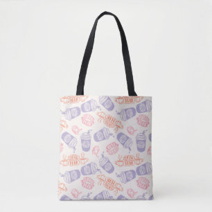 FRIENDS™   Pastel Central Perk Pattern Tote Bag