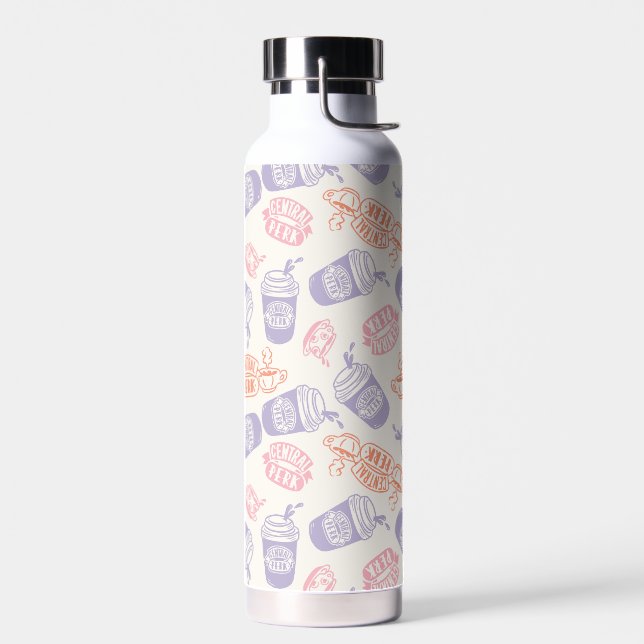 FRIENDS™ | Pastel Central Perk Pattern Water Bottle (Left)