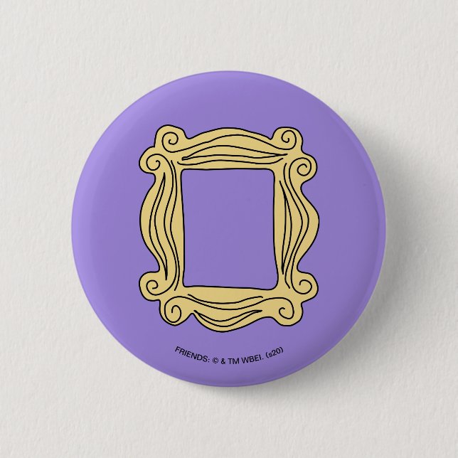 FRIENDS™ | Peephole Frame 6 Cm Round Badge (Front)