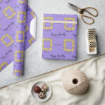FRIENDS™ | Peephole Frame Happy Birthday Wrapping Paper<br><div class="desc">Wrap your gifts in nostalgia with this FRIENDS™-themed wrapping paper,  showcasing the iconic peephole frame from Monica's apartment. Perfect for fans of the beloved TV show,  this customisable wrapping paper adds a unique and memorable touch to any birthday present.</div>
