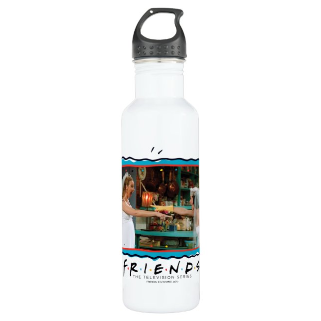 FRIENDS™ | Phoebe and Monica in Wedding Dresses 710 Ml Water Bottle (Front)
