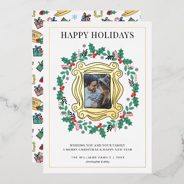 FRIENDS™ Photo Holiday Christmas Card (Front/Back)