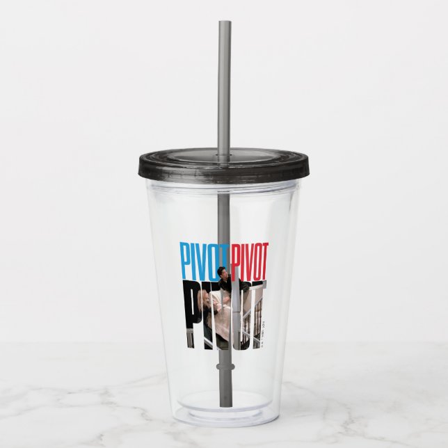 FRIENDS™ | PIVOT PIVOT PIVOT Quote Acrylic Tumbler (Front)