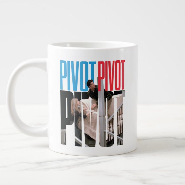 FRIENDS™ | PIVOT PIVOT PIVOT Quote Large Coffee Mug (Left)