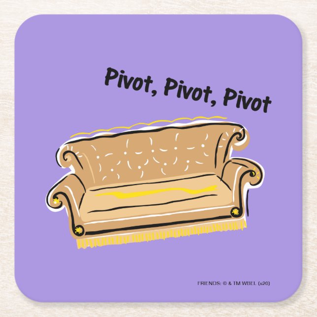 FRIENDS™ | Pivot Square Paper Coaster (Front)