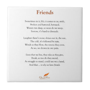Friends Poem Tile