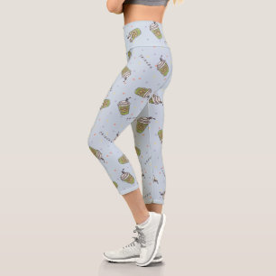 FRIENDS™ Polka Dot Central Perk Pattern Capri Leggings