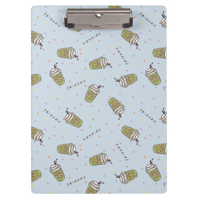 FRIENDS™ | Polka Dot Central Perk Pattern Clipboard (Front)