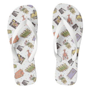 FRIENDS™   Polka Dot Icon Pattern Flip Flops