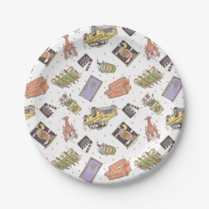 FRIENDS™   Polka Dot Icon Pattern Paper Plate