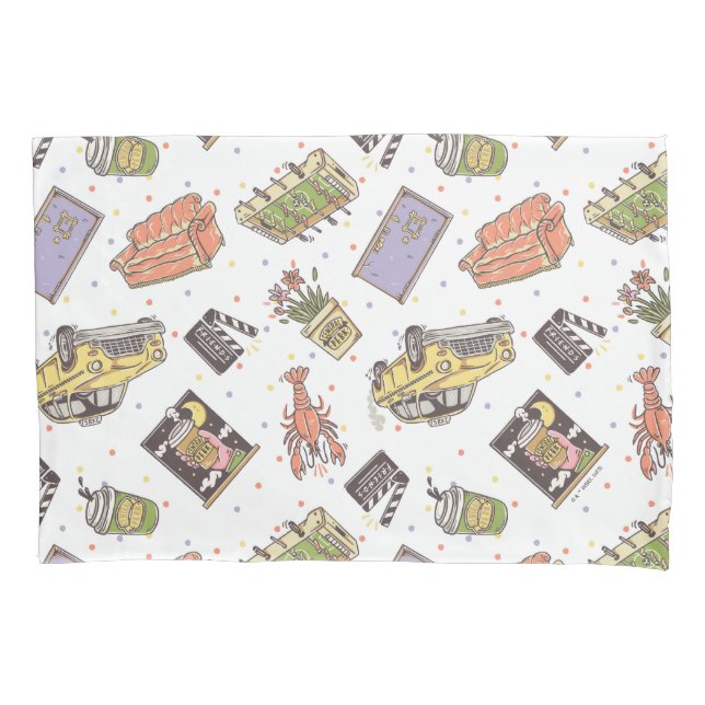 FRIENDS™ | Polka Dot Icon Pattern Pillowcase (Front)
