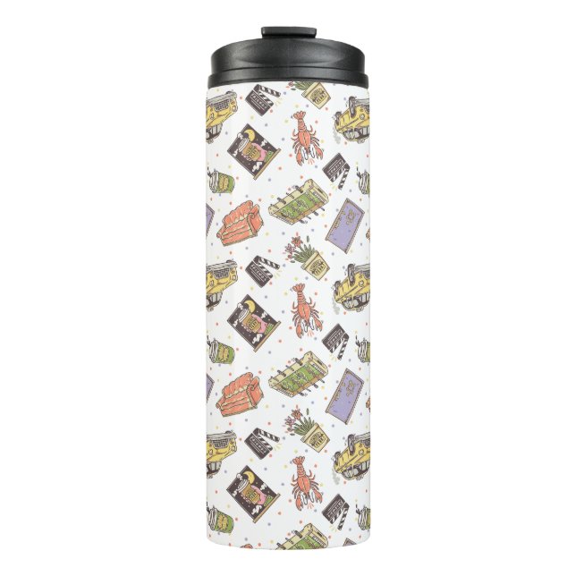 FRIENDS™ | Polka Dot Icon Pattern Thermal Tumbler (Front)