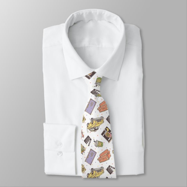 FRIENDS™ | Polka Dot Icon Pattern Tie (Tied)