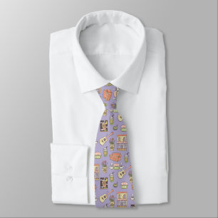 FRIENDS™   Purple Icon Pattern Tie