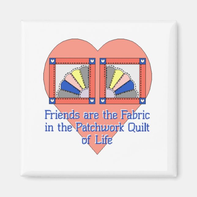 Friends Quilt Pattern Magnet (Front)