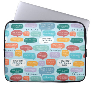 FRIENDS™ Quote Pattern Laptop Sleeve