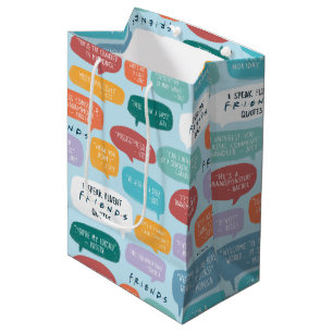 FRIENDS™ Quote Pattern Medium Gift Bag