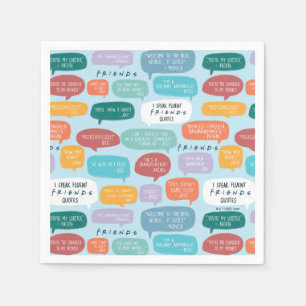 FRIENDS™ Quote Pattern Napkin