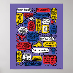 FRIENDS™ Quotes Poster