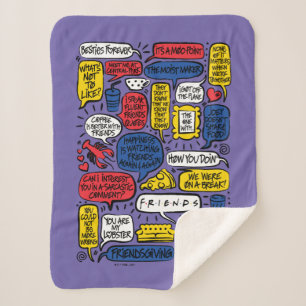 FRIENDS™ Quotes Sherpa Blanket