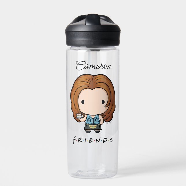 FRIENDS™ | Rachel Chibi  | Add Your Name Water Bottle (Front)