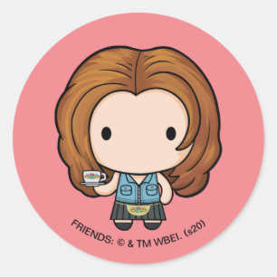 FRIENDS™   Rachel Chibi Classic Round Sticker