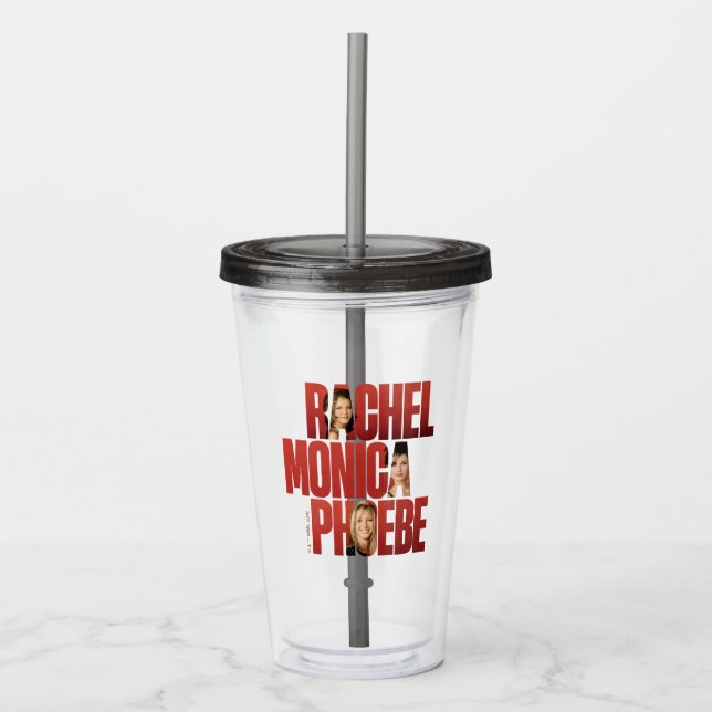 FRIENDS™ | Rachel, Monica & Phoebe Acrylic Tumbler (Front)