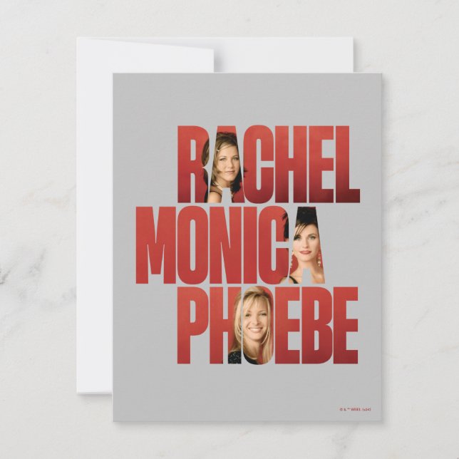 FRIENDS™ | Rachel, Monica & Phoebe Card (Front)