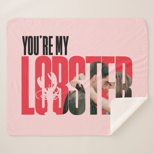 FRIENDS™ | Rachel & Ross - You're My Lobster Sherpa Blanket (Front (Horizontal))