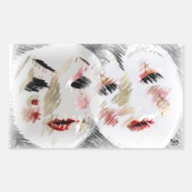 Friends Rectangular Sticker (Front)