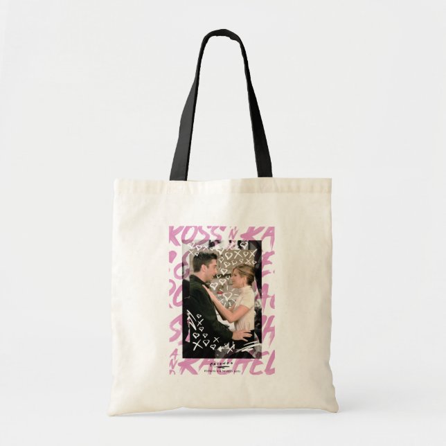 FRIENDS™ | Ross And Rachel Doodled Hearts Tote Bag (Front)