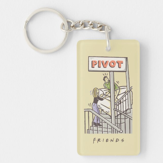 FRIENDS™ | Ross and Rachel PIVOT Key Ring (Front)