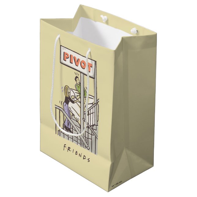 FRIENDS™ | Ross and Rachel PIVOT Medium Gift Bag (Front Angled)