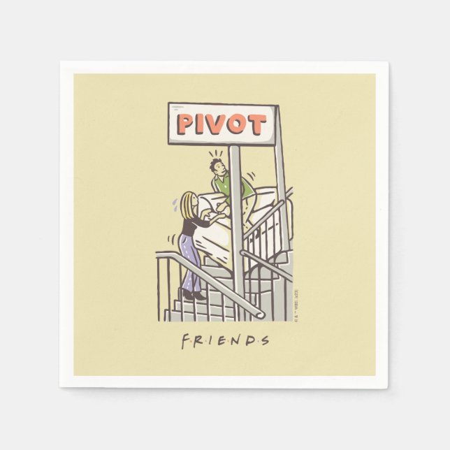 FRIENDS™ | Ross and Rachel PIVOT Napkin (Front)