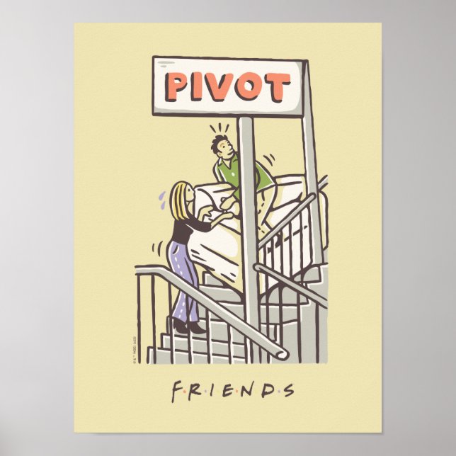 FRIENDS™ | Ross and Rachel PIVOT Poster (Front)